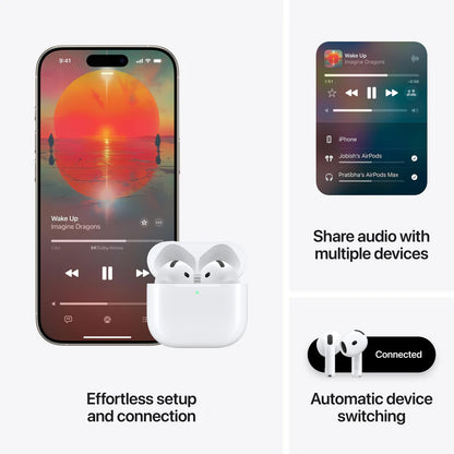 AIRPODS 4 WIRELESS EARBUDS WITH COMPLEMENTARY PREMIUM SILICON CASE