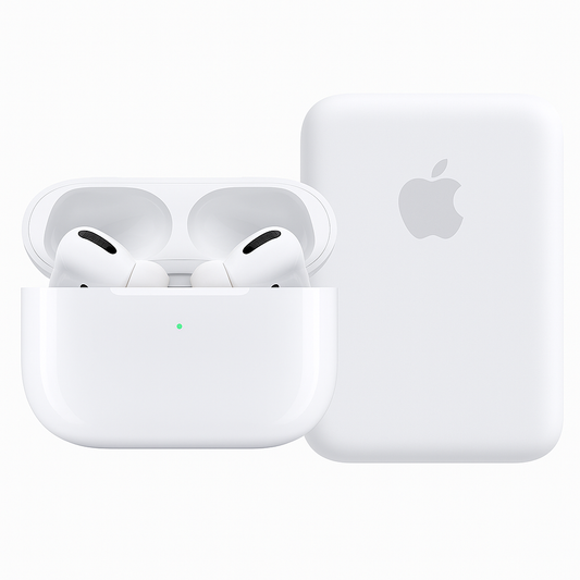 PREMIUM AIRPODS PRO ( 2ND GENERATION ) WITH COMPLEMENTARY MAGSAFE 5000 MAH BATTERY PACK, & PREMIUM SILICON COVER