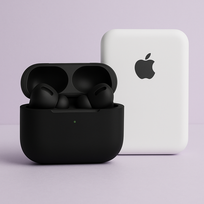 PREMIUM AIRPODS PRO ( 2ND GENERATION ) WITH COMPLEMENTARY MAGSAFE 5000 MAH BATTERY PACK, & PREMIUM SILICON COVER