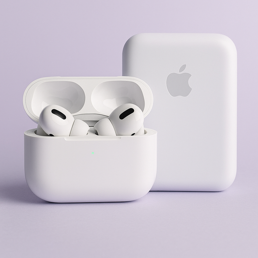 PREMIUM AIRPODS PRO ( 2ND GENERATION ) WITH COMPLEMENTARY MAGSAFE 5000 MAH BATTERY PACK, & PREMIUM SILICON COVER